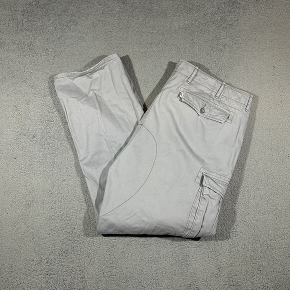 Levi's Other - Levis Cargo Pants Mens 42x32 Light Gray Multi Pocket Utility Casual Wear #3374